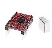 A4988 Step Stick Stepper Driver + Heat sink For Reprap 3D Printer Parts Red Stepper Motor Driver With Heatsink Accessorie – KSH 400 at HIMASTORES Mombasa, Kenya – Top quality motors in Kenya. Best electronics shop in Kenya for Arduino, ESP32, Raspberry Pi, sensors and IoT devices.