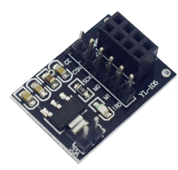 NRF24L01 Wireless adapter Module 3.3V New Socket Adapter plate Board 8Pin For arduino Robot Car 24L01 Wireless Module – KSH 500 at HIMA STORES Mombasa – Top quality connectors. Best electronics in Kenya. Shop now for Arduino, ESP32, sensors and IoT devices. - View 3