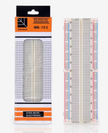 Breadboard MB102 830 Points Solderless – KSH 200 at HIMA STORES Mombasa – Top quality connectors. Best electronics in Kenya. Shop now for Arduino, ESP32, sensors and IoT devices. - View 3