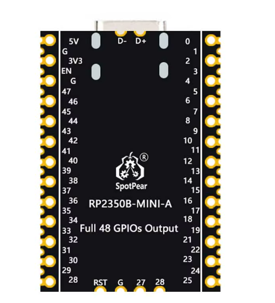 Raspberry Pi Pico 2 Tiny RP2350B Development Board Mini RP2350-Linux  With PSRAM-8MB – KSH 2,600 at HIMA STORES Mombasa – Top quality microcontrollers. Best electronics in Kenya. Shop now for Arduino, ESP32, sensors and IoT devices. - View 3