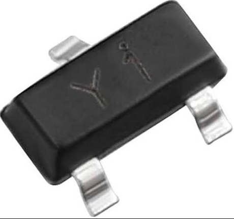 Alternate view of 2pcs SS8050 SOT-23 Silkscreen Y1 1.5A patch triode NPN transistor