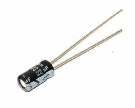 22UF 25V Aluminum Electrolytic Capacitor – KSH 20 at HIMASTORES Mombasa – best electronics in Kenya