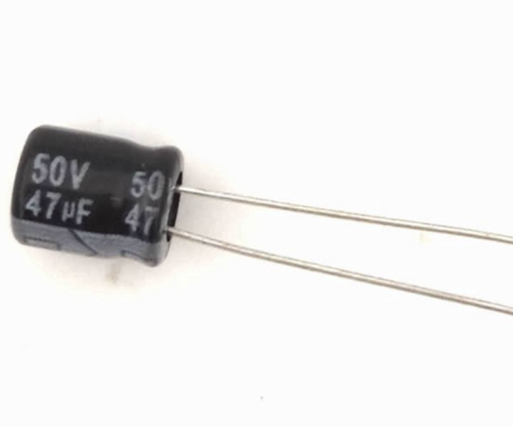 47UF 50V Aluminum Electrolytic Capacitor – KSH 20 at HIMASTORES Mombasa – best electronics in Kenya