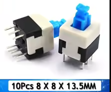 8x8 Self  UNlock Push Tactile Power Micro Switch 6 Pin Button Switches – KSH 30 at HIMASTORES Mombasa, Kenya – Top quality switches in Kenya. Best electronics shop in Kenya for Arduino, ESP32, Raspberry Pi, sensors and IoT devices.