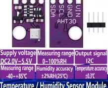 AHT30 Temperature Humidity Sensor Module Temperature And Humidity Probe I2C Digital Signal High Precision For Arduino – KSH 400 at HIMASTORES Mombasa, Kenya – Top quality sensors in Kenya. Best electronics shop in Kenya for Arduino, ESP32, Raspberry Pi, sensors and IoT devices.