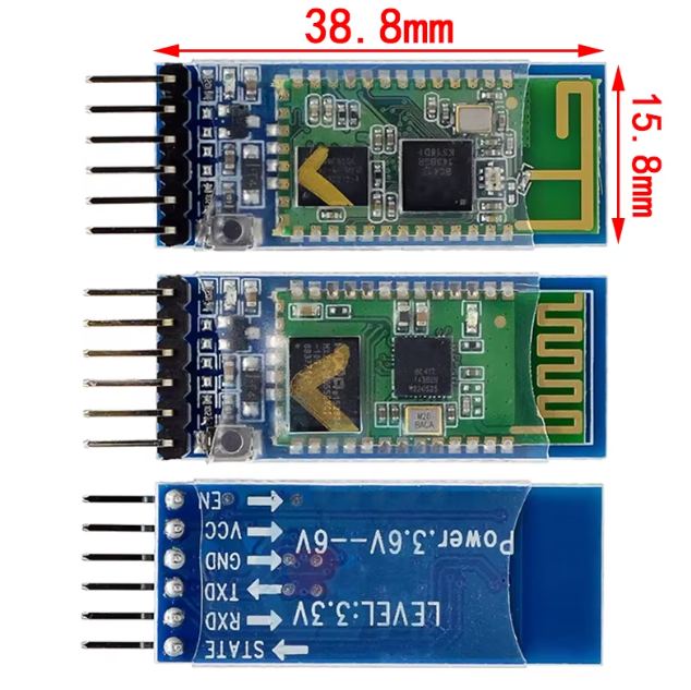 HC-05  Integrated Bluetooth Serial Pass-Through Module, Wireless Serial for Arduino – KSH 450 at HIMASTORES Mombasa, Kenya – Top quality modules in Kenya. Best electronics shop in Kenya for Arduino, ESP32, Raspberry Pi, sensors and IoT devices.