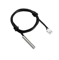 10k NTC Thermistor Temperature Sensor Waterproof Probe Cable – KSH 500 at HIMASTORES Mombasa, Kenya – Top quality sensors in Kenya. Best electronics shop in Kenya for Arduino, ESP32, Raspberry Pi, sensors and IoT devices.