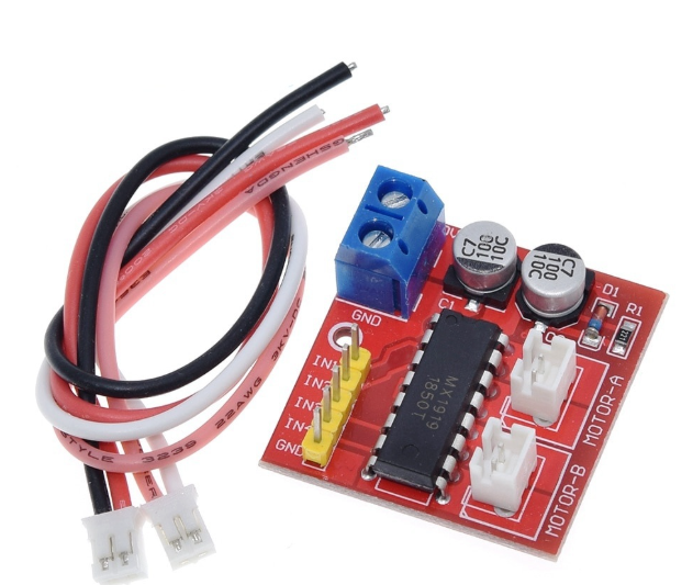MX1919 2.5A Dual bridge brushed DC motor Drive Controller Board Module – KSH 350 at HIMASTORES Mombasa, Kenya – Top quality actuators in Kenya. Best electronics shop in Kenya for Arduino, ESP32, Raspberry Pi, sensors and IoT devices.