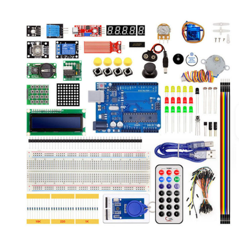 ARDUINO STARTER KIT RFID for Learning Kit Official Version Starter Kit Stepper Motor Steering Gear Development Board Experimental Set Primitive – KSH 4,700 at HIMA STORES Mombasa – Top quality microcontrollers. Best electronics in Kenya. Shop now for Arduino, ESP32, sensors and IoT devices.