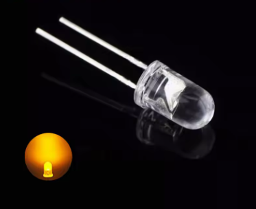 YELLOW High quality Transparent Round 5mm Super Bright Water Clear Light LED Bulbs Emitting Diode – KSH 5 at HIMA STORES Mombasa – Top quality displays. Best electronics in Kenya. Shop now for Arduino, ESP32, sensors and IoT devices.